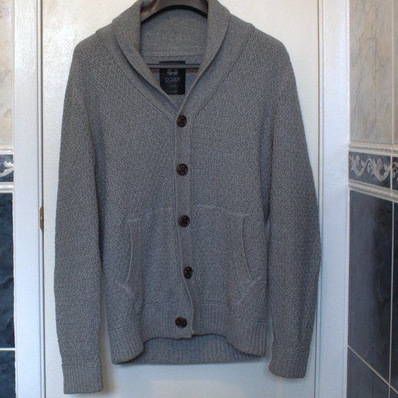 DJAB Grey Cotton Cardigan - Picture 1 of 3